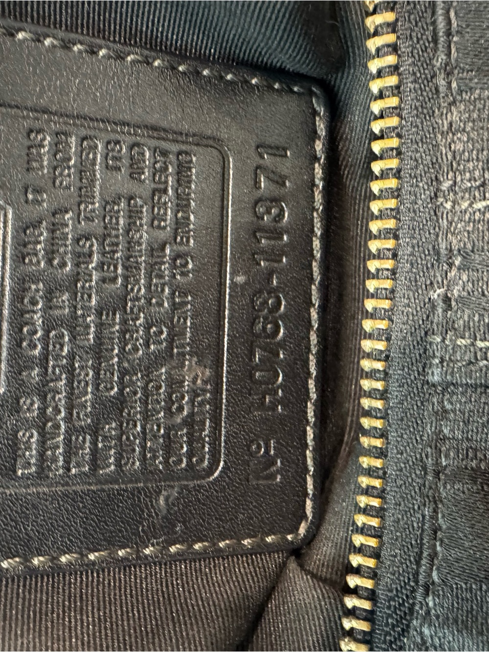 Coach Black Signature Crescent Hobo with Gold Hardware - Picture 7 of 8